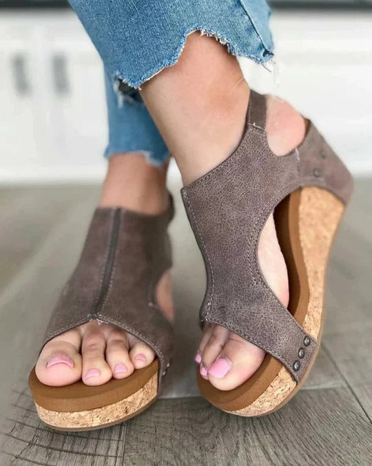 Women's Summer Platform Sandals | Round Toe